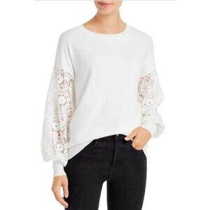 NWT Sioni Lace Sleeve Sweater Size M